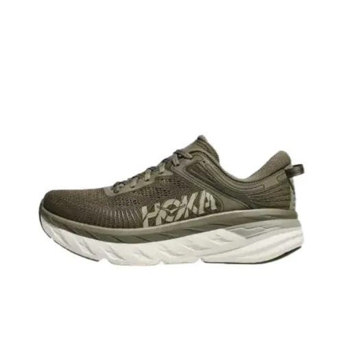 HOKA ONE ONE Bondi 7 Low Топ Беговые кроссовки Мужской Зеленый