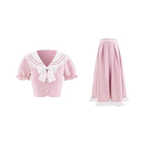 Blovelan Комплект с юбкой Женские Розовый