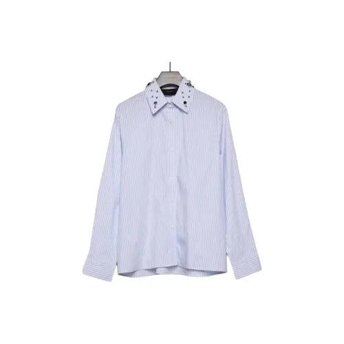 RAYSHOW Мужские рубашки синие