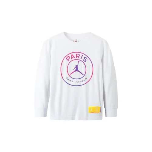 Джордан T Рубашка Paris SaintGermain Чисто белый Дети Возраст 3-7 лет