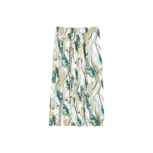 SETIROM Повседневный Длинный Юбка Женские Многоцветный