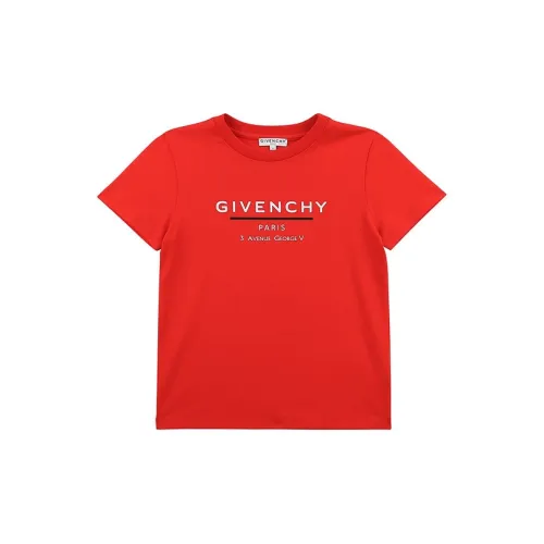 Givenchy Красные Детские Рубашки T