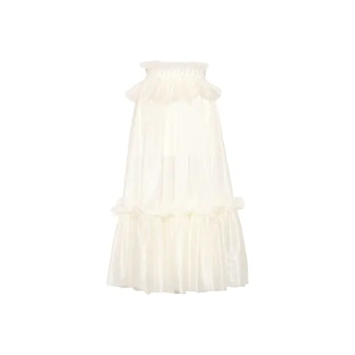 CHICCO MAO Абрикос Женские Повседневные Длинные Юбки