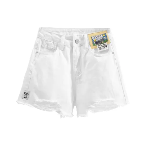 FOREVER 21 Облегающие брюки прямого кроя джинсовые шорты женские белые