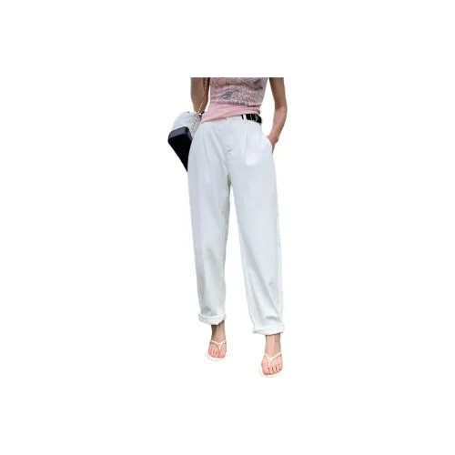 NANING9 Белые Женские Джинсы