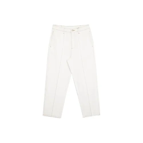 CHAU·RISING Белые Женские Джинсы