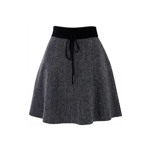 SOON FLOWER Повседневные короткие юбки Женские Черный