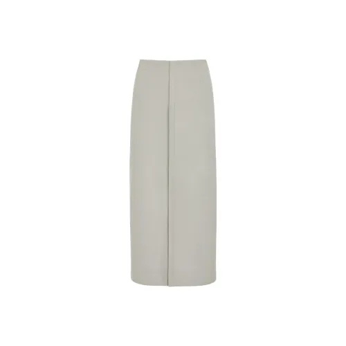 FENDI Повседневный Длинный Юбка Женские Серый