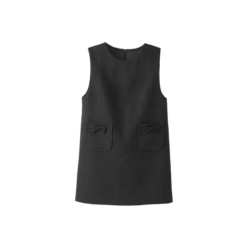 Fstudio Без рукавов Платье Женское Серое