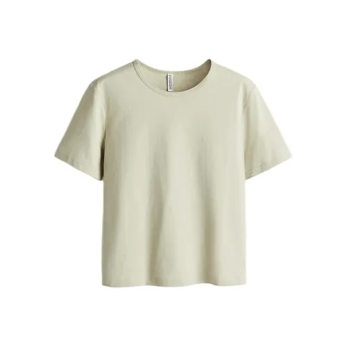 H&M Светло-зеленые Женские Футболки