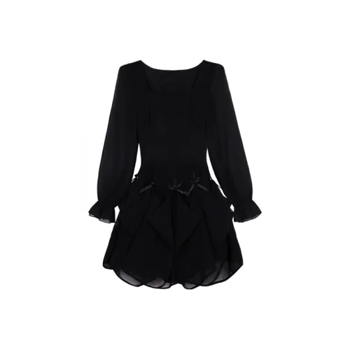 COVT Длинное платье с длинными рукавами женское