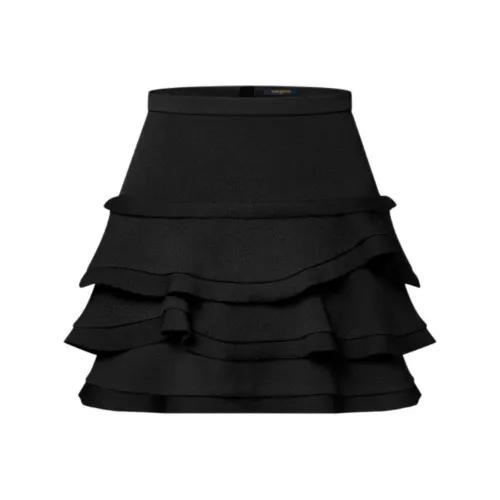 LOUIS VUITTON FW24 Повседневные короткие юбки Женские Черный