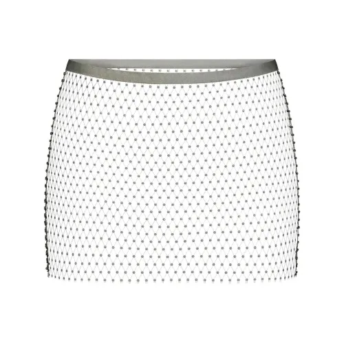 SKIMS RHINESTONE COVER UPS LOW Step Шов MINI SKIRT Повседневная Короткая Юбка Женская Дым Дымчато-Серый