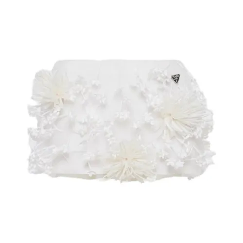 PRADA Белая Женская Повседневная Короткая Юбка