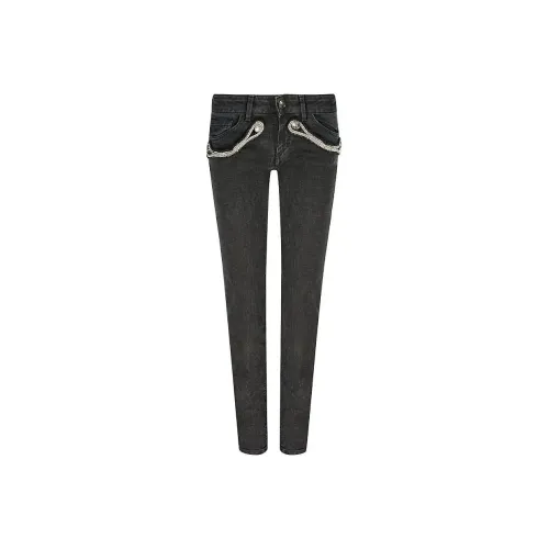 BALMAIN Женские джинсы черного цвета
