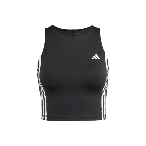 Adidas OWN THE RUN 3 Stripes Майка Спортивное жилет Женские Черный
