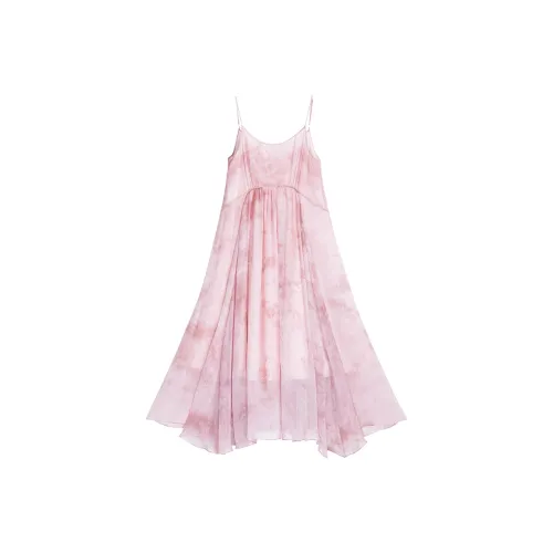 YICHENGFENGXU Slip Платье Женское Розовое