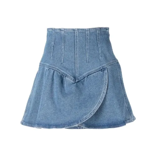 ISABEL MARANT Синие Женские Джинсовые Короткие Юбки
