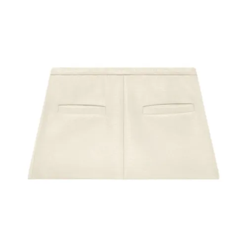 COURREGES Повседневные короткие юбки Женские Экрю