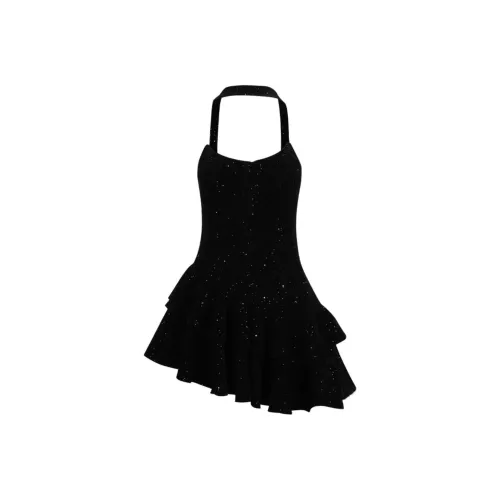 XUANSHU Slip Платье Женское Черное