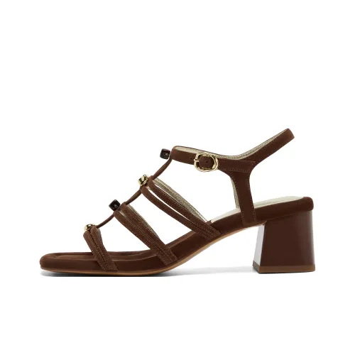 Joypeace Wishing Камень Сандалии в римском стиле 5CM Женские Кофе