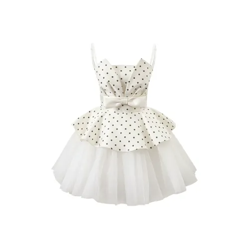 Pa33word Белый Гороховый узор Женские Слиплатья