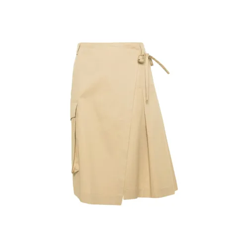 DRIES VAN NOTEN Бежевые Женские Повседневные Короткие Юбки