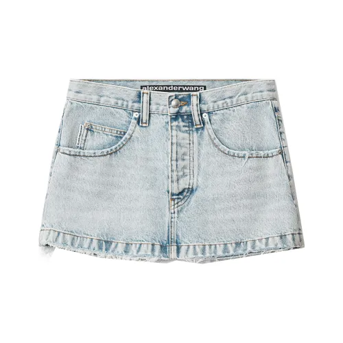 Alexander Wang Джинсовые короткие юбки Женские Blue