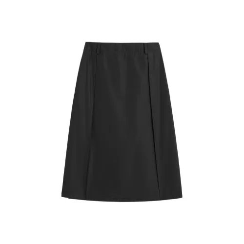 GAP Черные Женские Повседневные Длинные Юбки