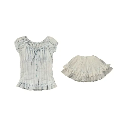 LALAJK Thousand Islands Лес Сборка Украшение сборкой Комплект с юбкой Женские