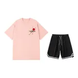 2 пачки (Розовый топ + Черные шорты)