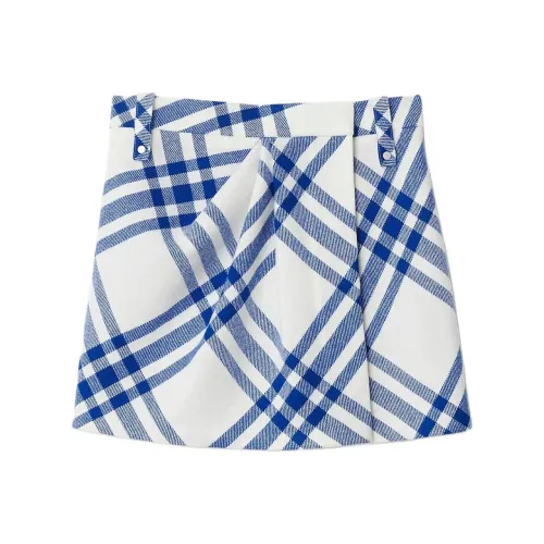Burberry Синие Женские Повседневные Короткие Юбки