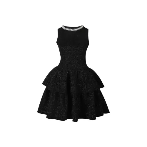 GTLA Без рукавов Платье Женское Черное