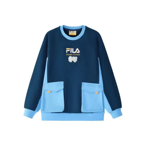 FILA KIDS x YUANTIANZHI LIANMINGKUAN Свитшот Sea Sunset Синий Подростки