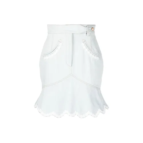 CASABLANCA Светло-синий Женские Джинсовые Короткие Юбки