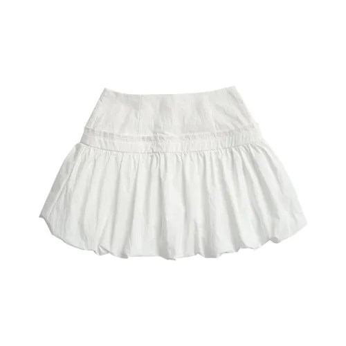 Fuccykee Повседневные короткие юбки Женские Белые