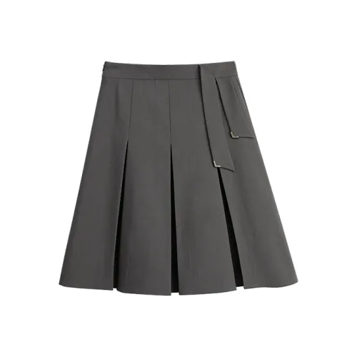 Pit Повседневные короткие юбки женские Темная умбра