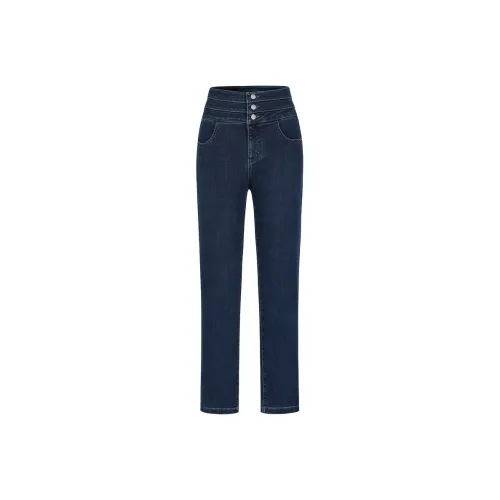 JZ. ANNAKRO Джинсы Женские Темно-синий