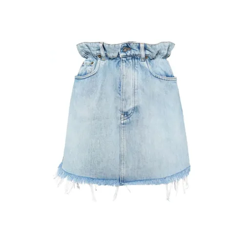 MIU MIU FW21 Джинсовые короткие юбки Женские Синие