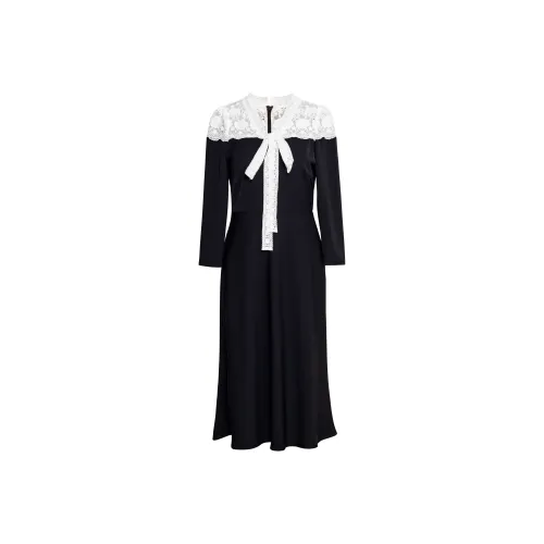 ROEYSHOUSE Длинное платье с длинными рукавами женское черное