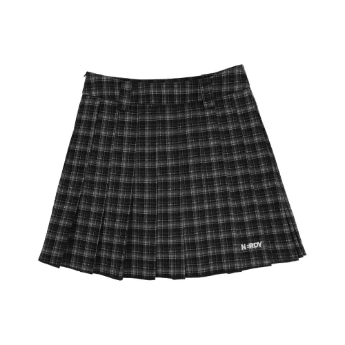 Nerdy Повседневные Короткие Юбки Женские Черные