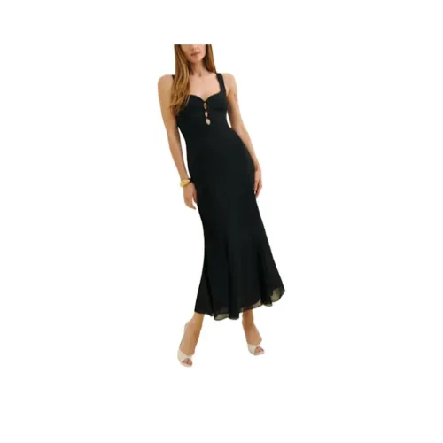 Reformation Без рукавов Платье Женское Черное