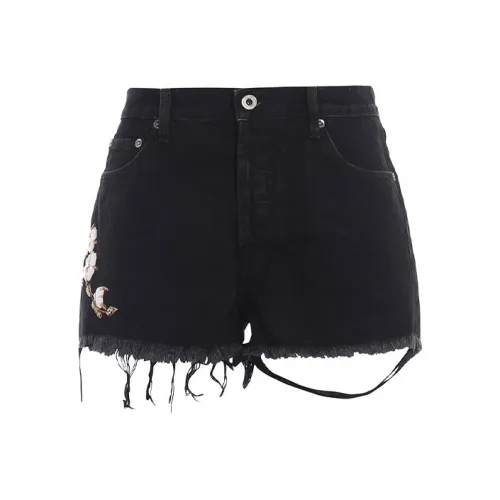Off Белый SS21 Черный Женские джинсовые шорты