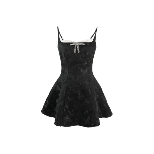 ACAINES Юбка Платье Женское Французское Черное