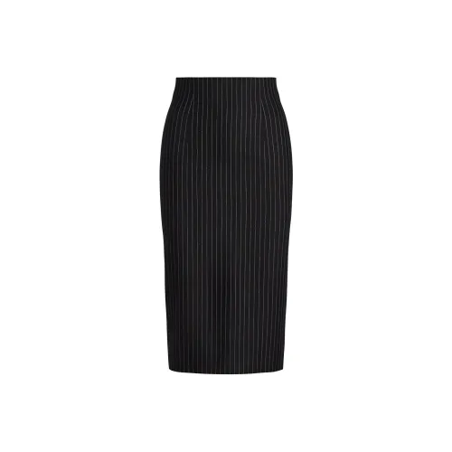 Ralph Lauren Collection FW22 Повседневная Длинная Юбка Женская Черная