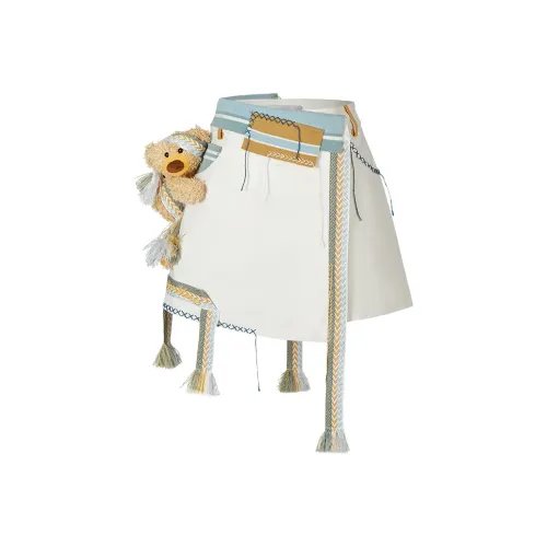 13 DEMARZO Короткая Юбка Женская Белая