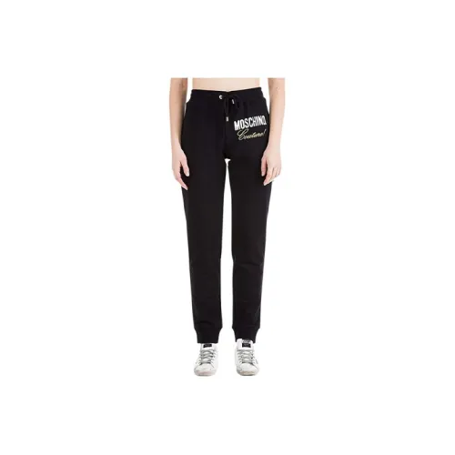 MOSCHINO Черные Женские Спортивные Брюки