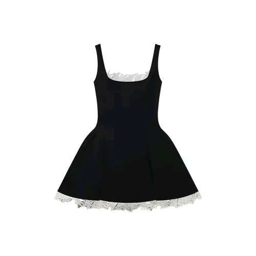 ETSE Черные Женские Слиплатья