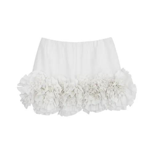 SHUSHUTONG PF24 Повседневные короткие юбки Женские Белые