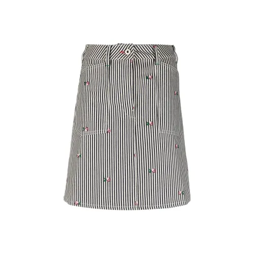 KENZO Черно-белая панда Женские Повседневные длинные юбки